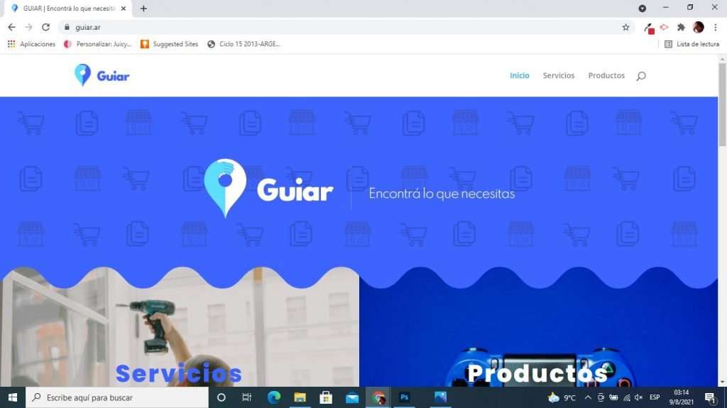 web escritorio guiar